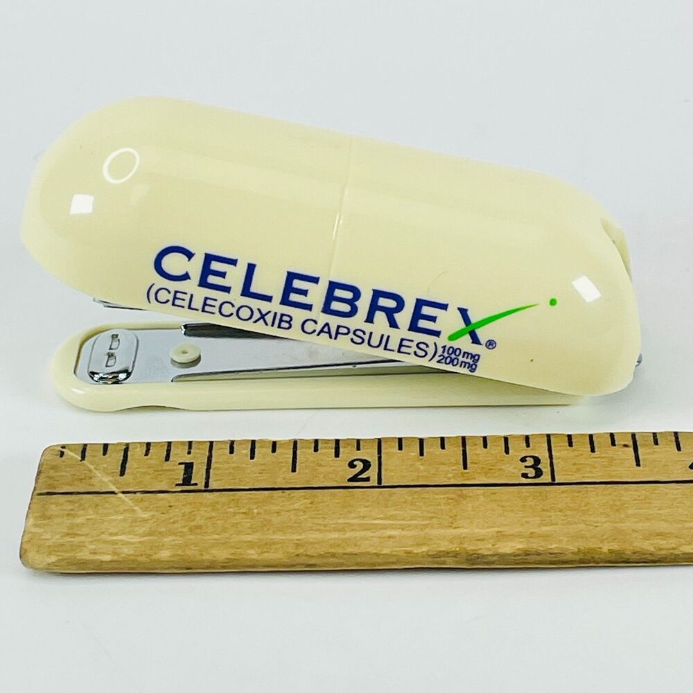 Celebrex Drug Rep Pharmaceutical Advertising Mini Stapler Promo Celecoxib Vtg - Picture 3 of 8